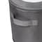 Honey Can Do 10" Gray Round Dinnerware Storage Box